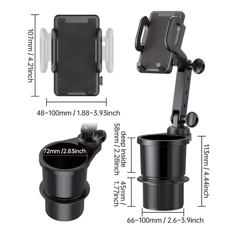 Car Cup Holder Expander Cell P - огляд і ціна Mobile Tech Accessories
