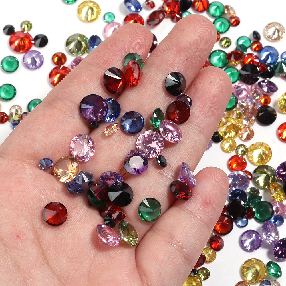 4/5/6/8mm Round Rhinestones Di - огляд і ціна Nail Tech Accessories