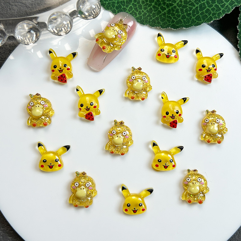50PCS Cartoon for pokemon Nail - огляд і ціна Nail Tech Accessories
