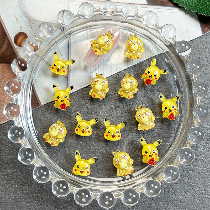 50PCS Cartoon for pokemon Nail - огляд і ціна Nail Tech Accessories