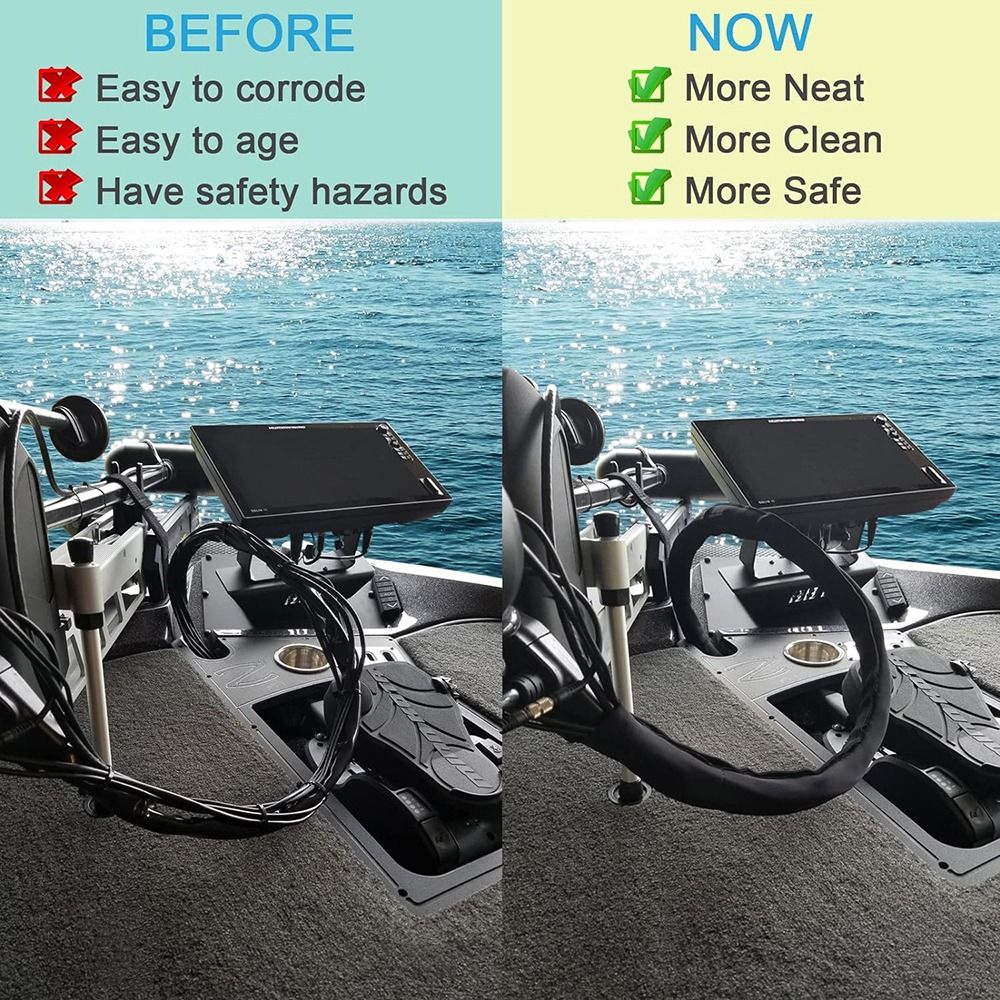 Trolling Motor Cable Organizer - огляд і ціна Cable Sleeve Neoprene
