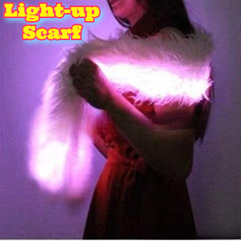 Glow The Dark LED Scarf Fluffy - огляд і ціна Tech Accessories For Christmas
