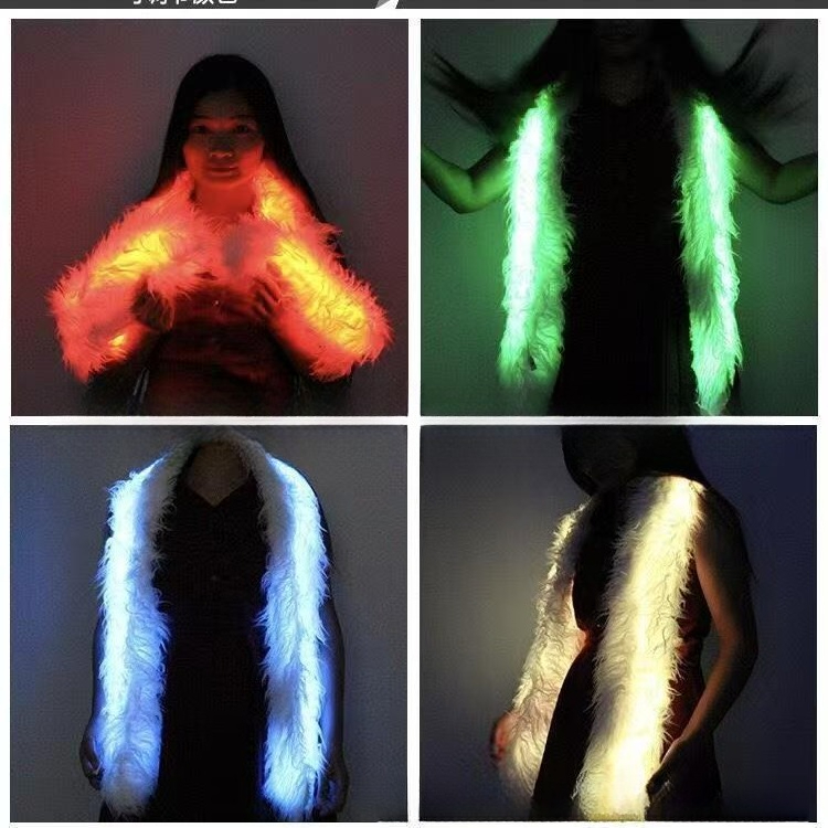 Glow The Dark LED Scarf Fluffy - огляд і ціна Tech Accessories For Christmas