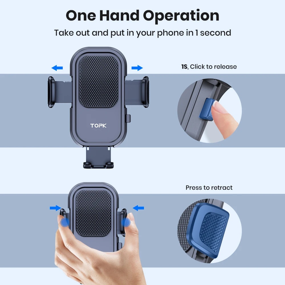 TOPK Car Phone Holder Mount fo - огляд і ціна Mobile Tech Accessories